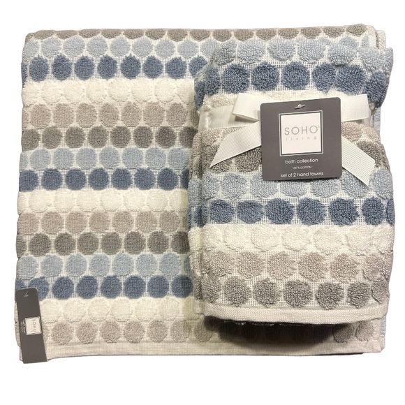 Soho Bath Soho Living Bath Towel Set 2 Bath Towels 2 Hand Towels